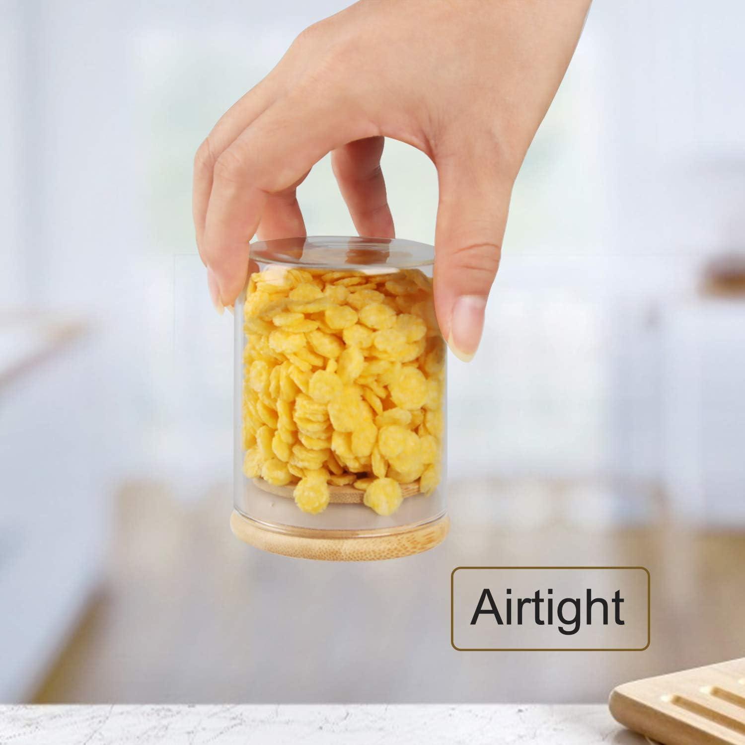 Gewürzdosen Glas Set 12 Stück 200ml Vorratsdosen Aufbewahrung Küche Teedosen