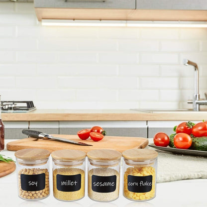 Gewürzdosen Glas Set 12 Stück 200ml Vorratsdosen Aufbewahrung Küche Teedosen