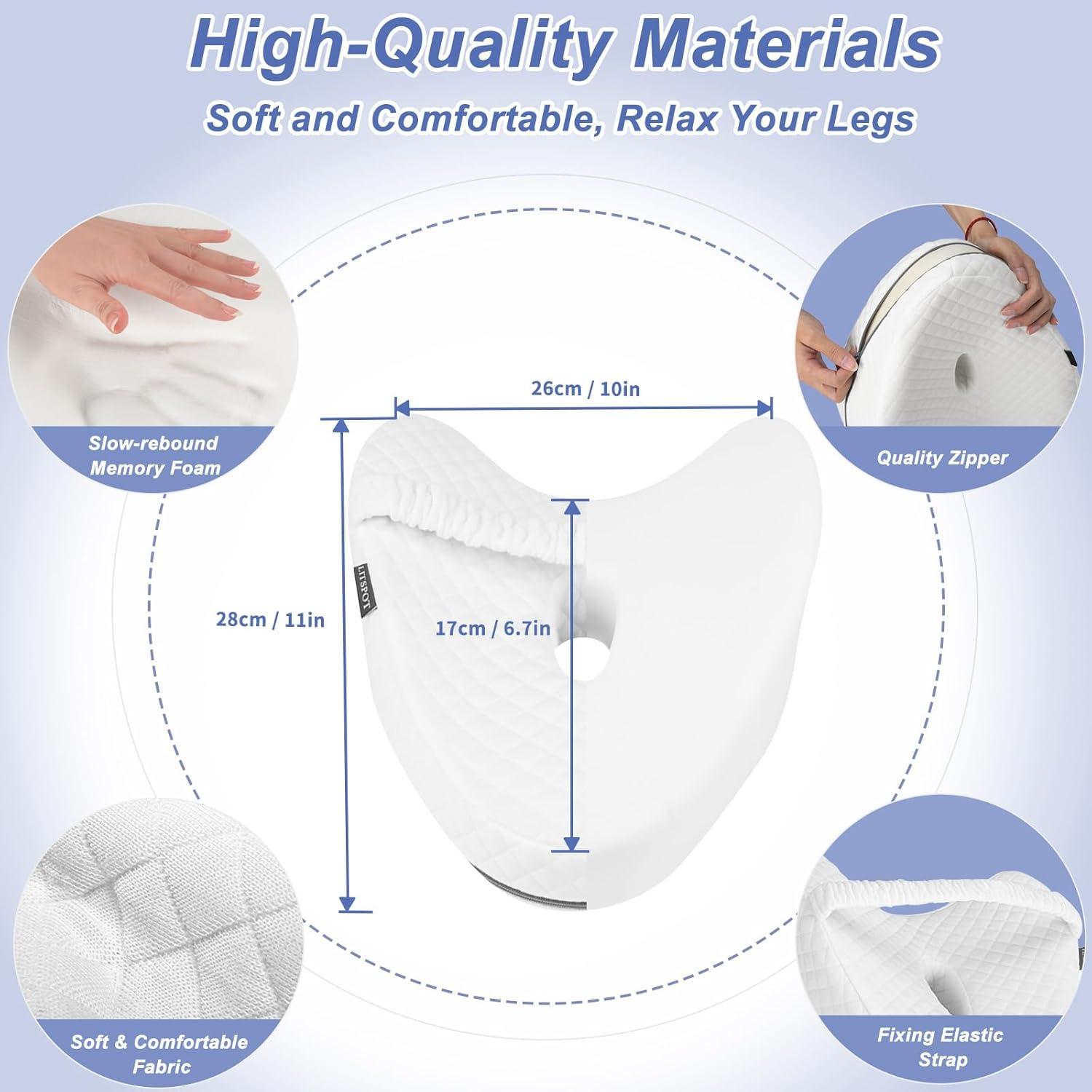 Ergonomisches Memory Foam Kniekissen für Seitenschläfer