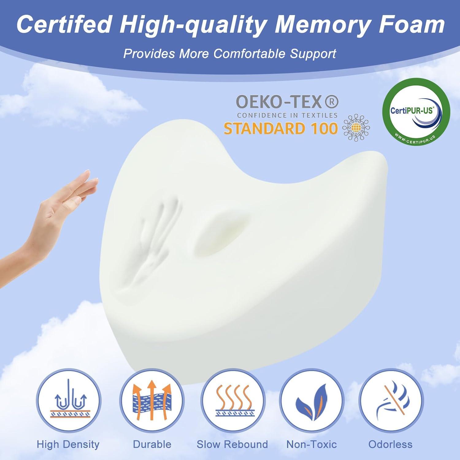 LITSPOT Ergonomisches Kniekissen Memory Foam für Seitenschläfer