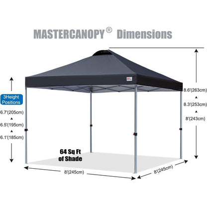 Pop-up Pavillon 2,5x2,5m – Schnellaufbau, Höhenverstellbar & Wasserabweisend