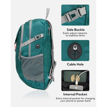 WATERFLY Faltbarer Wanderrucksack 30L Leicht Nassfach