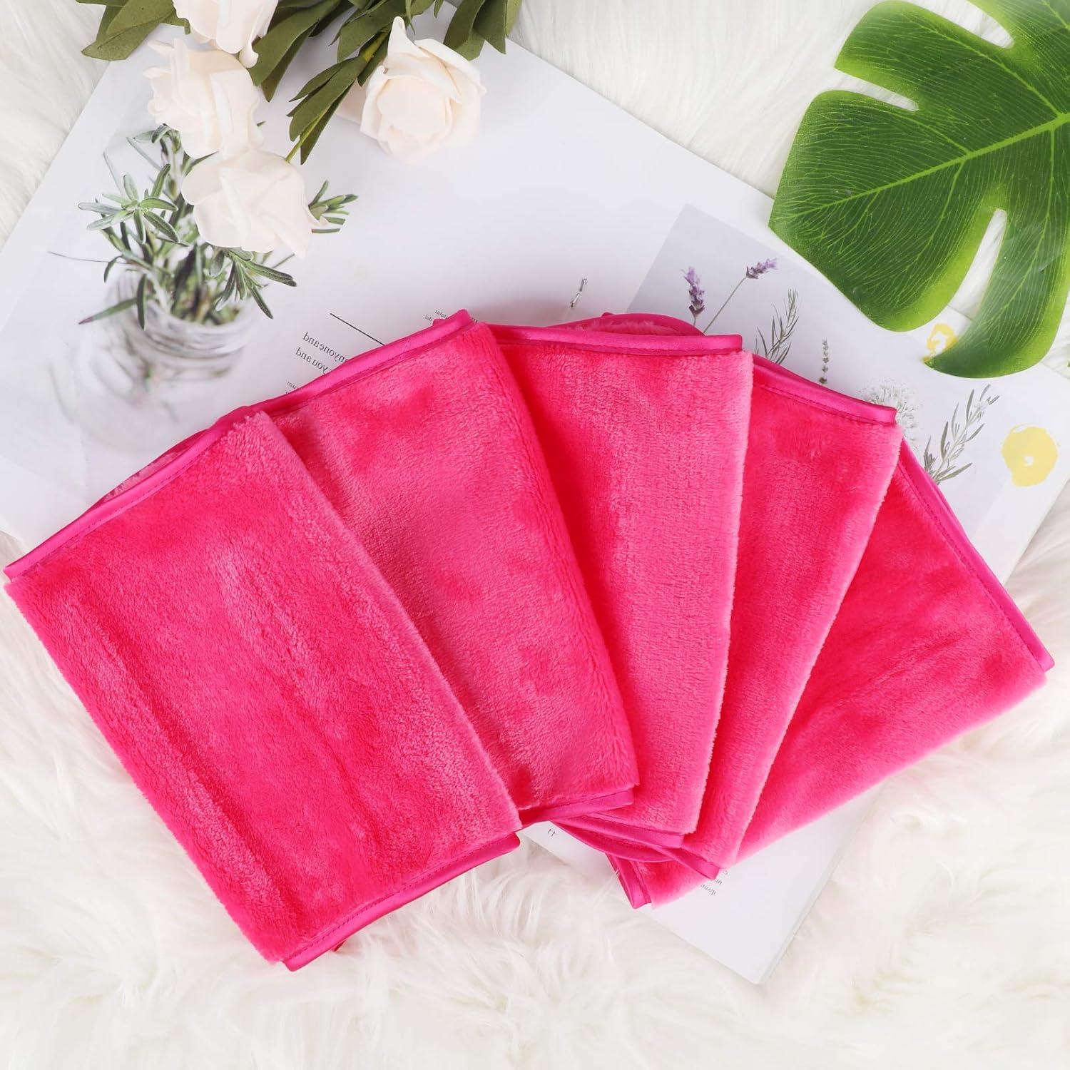 Abschminktücher Mikrofaser 5 Stück Make-Up Entferner Tuch hypoallergen