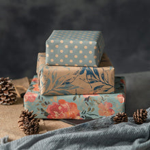 Geschenkpapier Kraftpapierrollen 43cm x 3m, Frühlingsstil