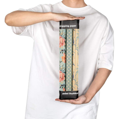 Geschenkpapier Kraftpapierrollen 43cm x 3m, Frühlingsstil