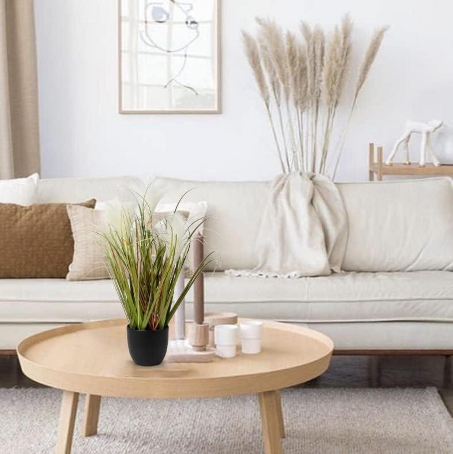 Briful Künstliches Pampasgras Dekopflanze im Kunststofftopf