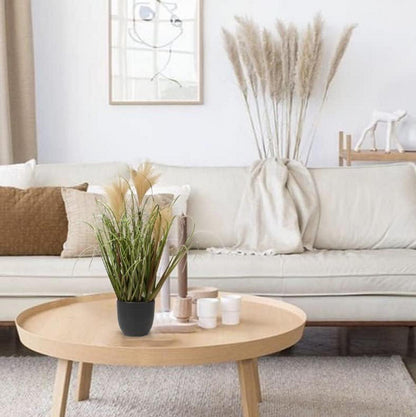 Künstliches Pampasgras Dekogras Ziergras im Kunststofftopf