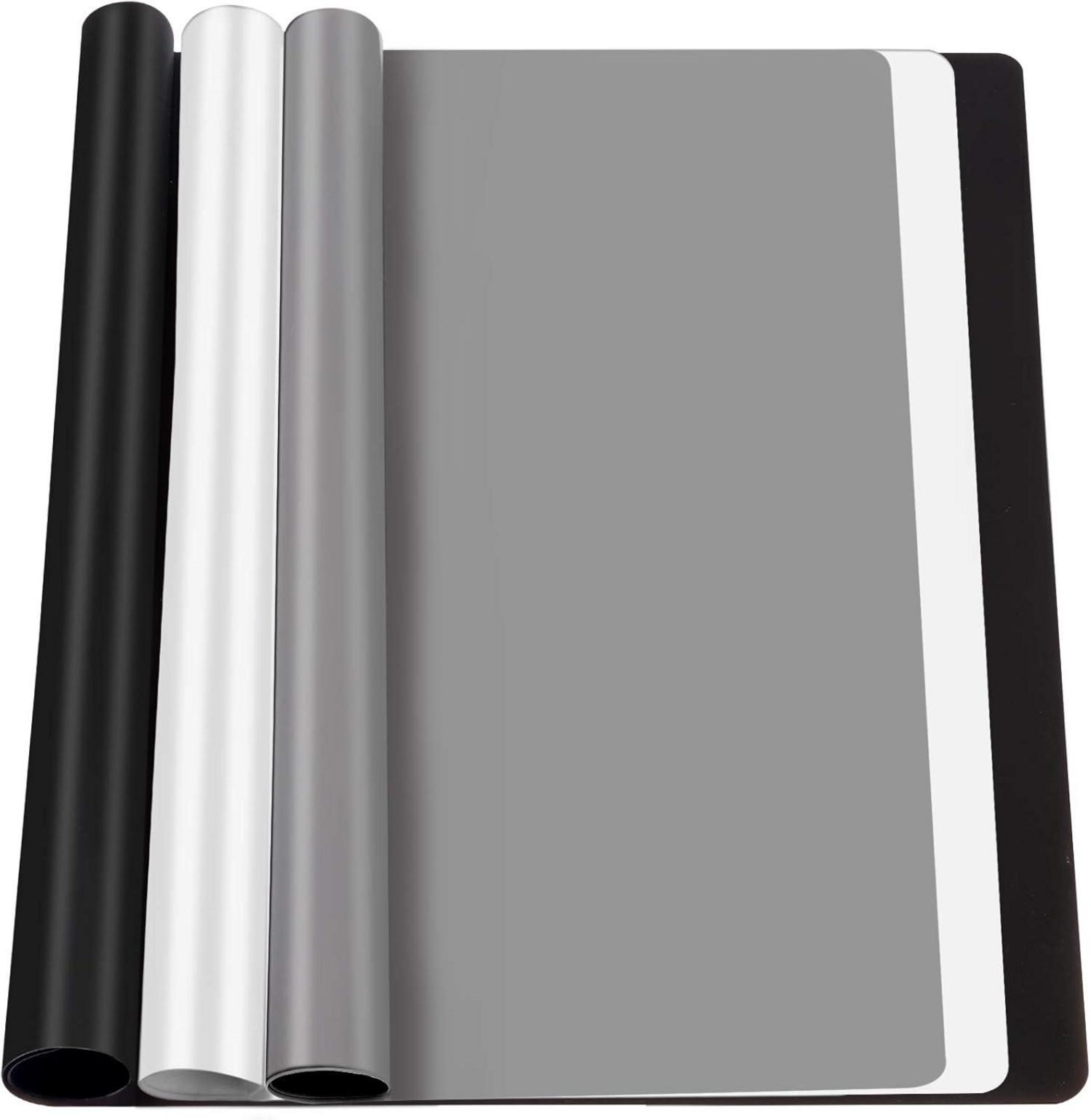 3er Set Silikonmatte 30x40 cm - Antihafte Tischmatte für Handwerk DIY