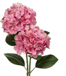 Künstliche Hortensie Real-Touch Kunstblumen 2er Set Light Coral