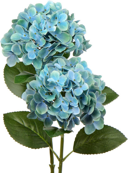 Künstliche Hortensie Blumen Real-Touch Hydrangea Blumengesteck 2 Stück