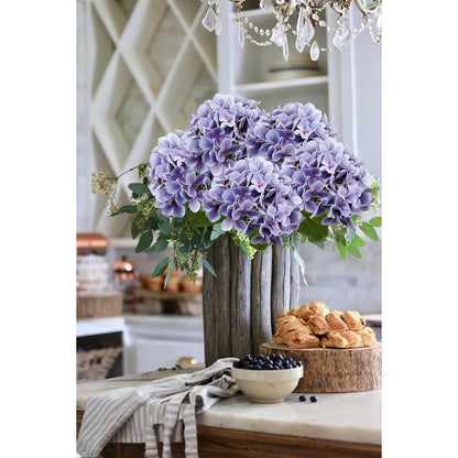 Künstliche Hortensie Real-Touch Blumen Hydrangea Deko 2