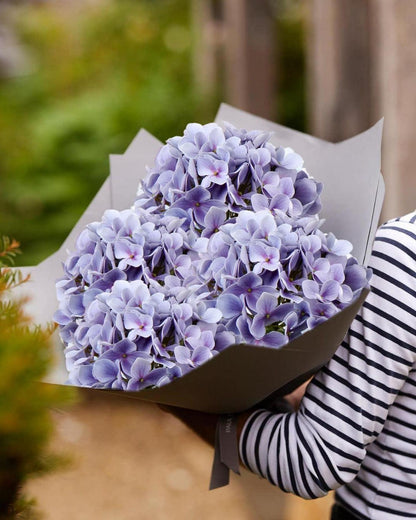 Künstliche Hortensie Blumen Blumengesteck Real-Touch Dekoration 2