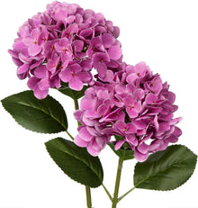 Künstliche Hortensie Blumen Real-Touch Hydrangea Kunstblumen 63 cm 2