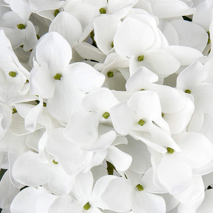 Hortensie Kunstblumen Real-Touch Hydrangea 63cm Mint Cream 2er Set