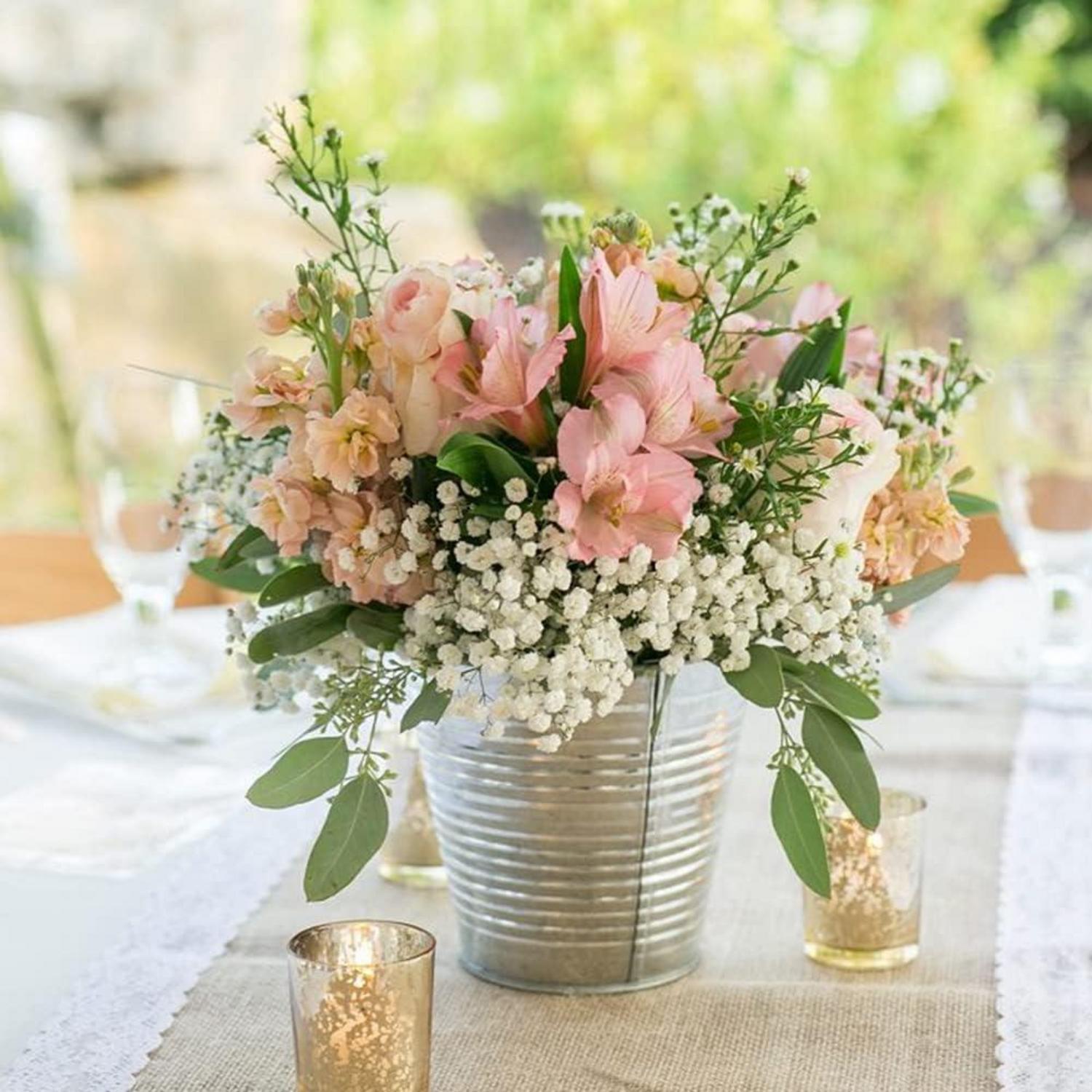 10 Stücke Künstliches Schleierkraut Gypsophila Blumenstrauß - Dekorative Kunstblumen