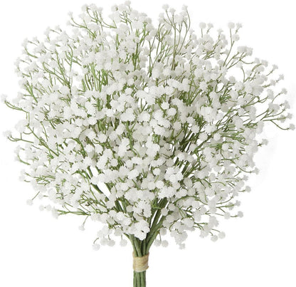 10er Set Künstliches Schleierkraut Gypsophila Blumenstrauß Deko