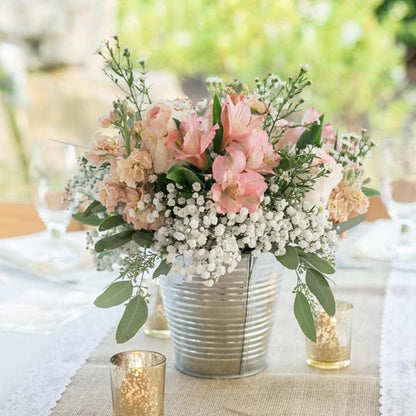10er Set Künstliches Schleierkraut Gypsophila Blumenstrauß Deko