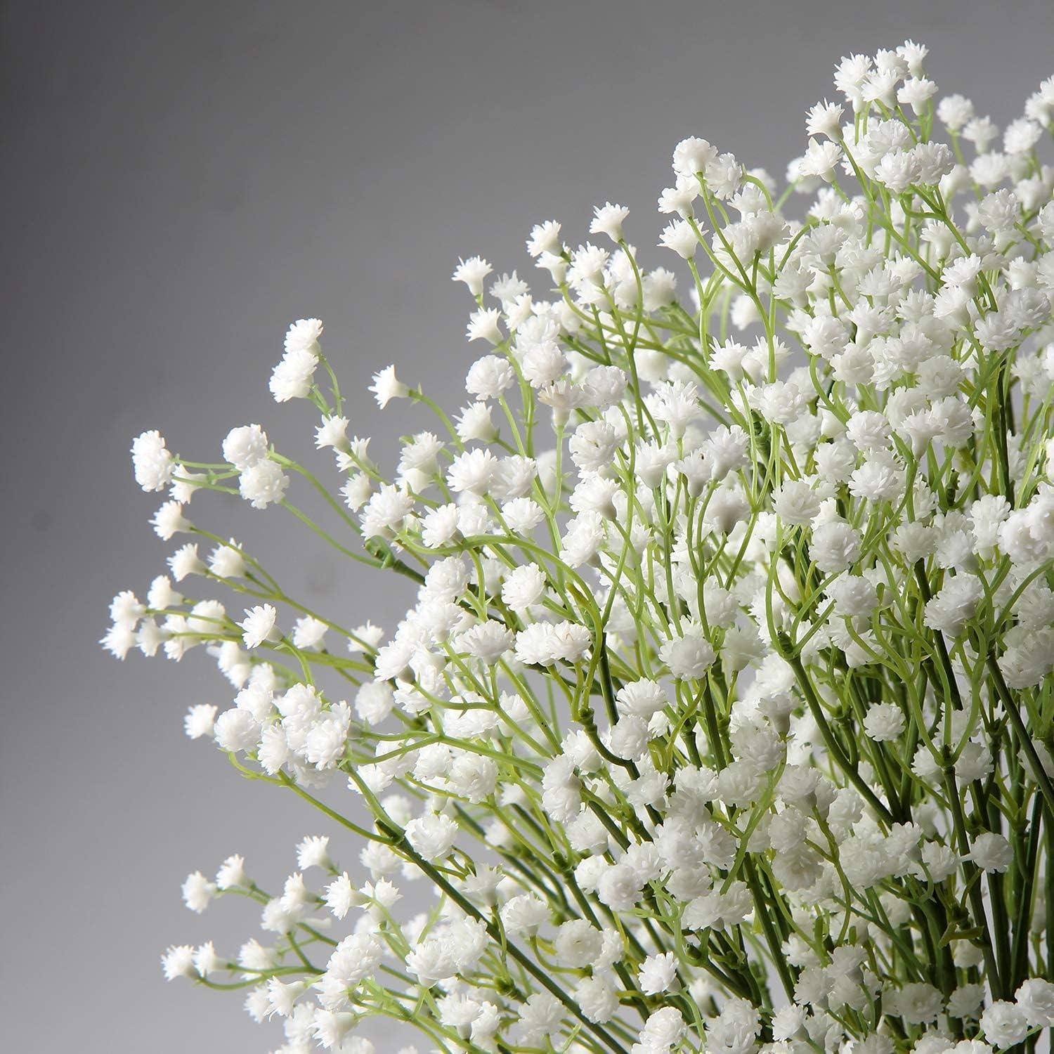 10er Set Künstliche Schleierkraut Blumenstrauß Deko Hochzeit Party