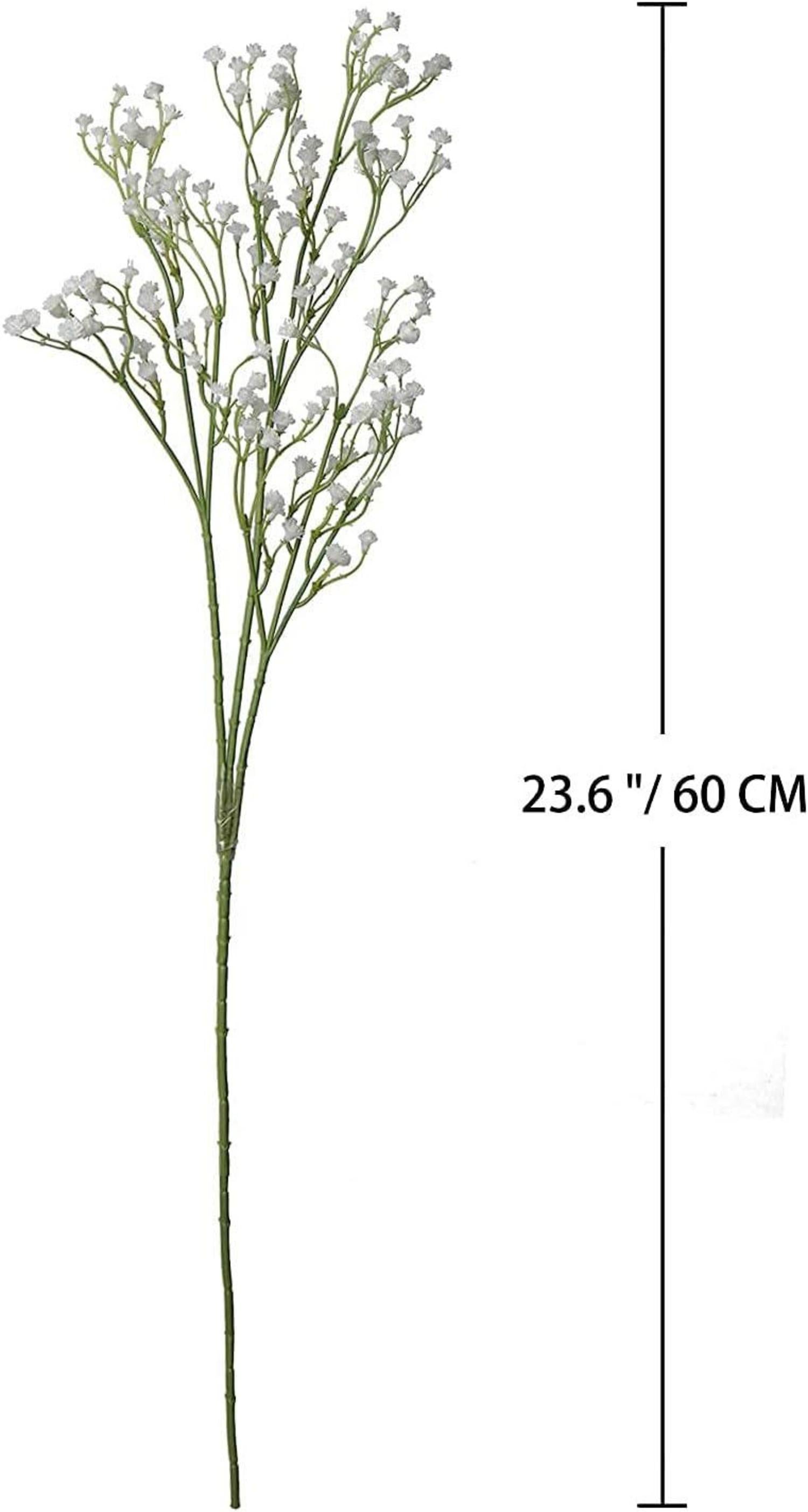 10 Stücke Künstliches Schleierkraut Gypsophila Blumenstrauß 60 cm
