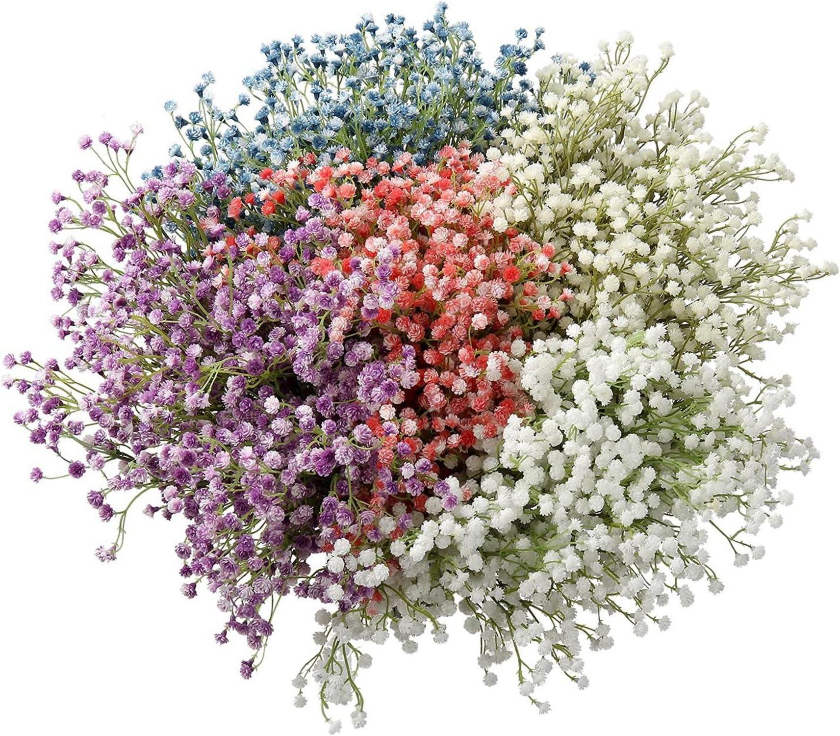 10er Set Künstliche Schleierkraut Blumenstrauß Deko Hochzeit Party