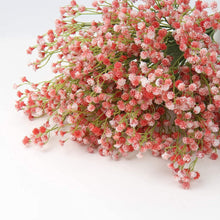 12er Set Künstliches Gypsophila Schleierkraut Orange Red