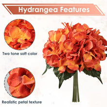 Kunstblume Hortensien 9 Köpfe - Bouquet für Hochzeit Party