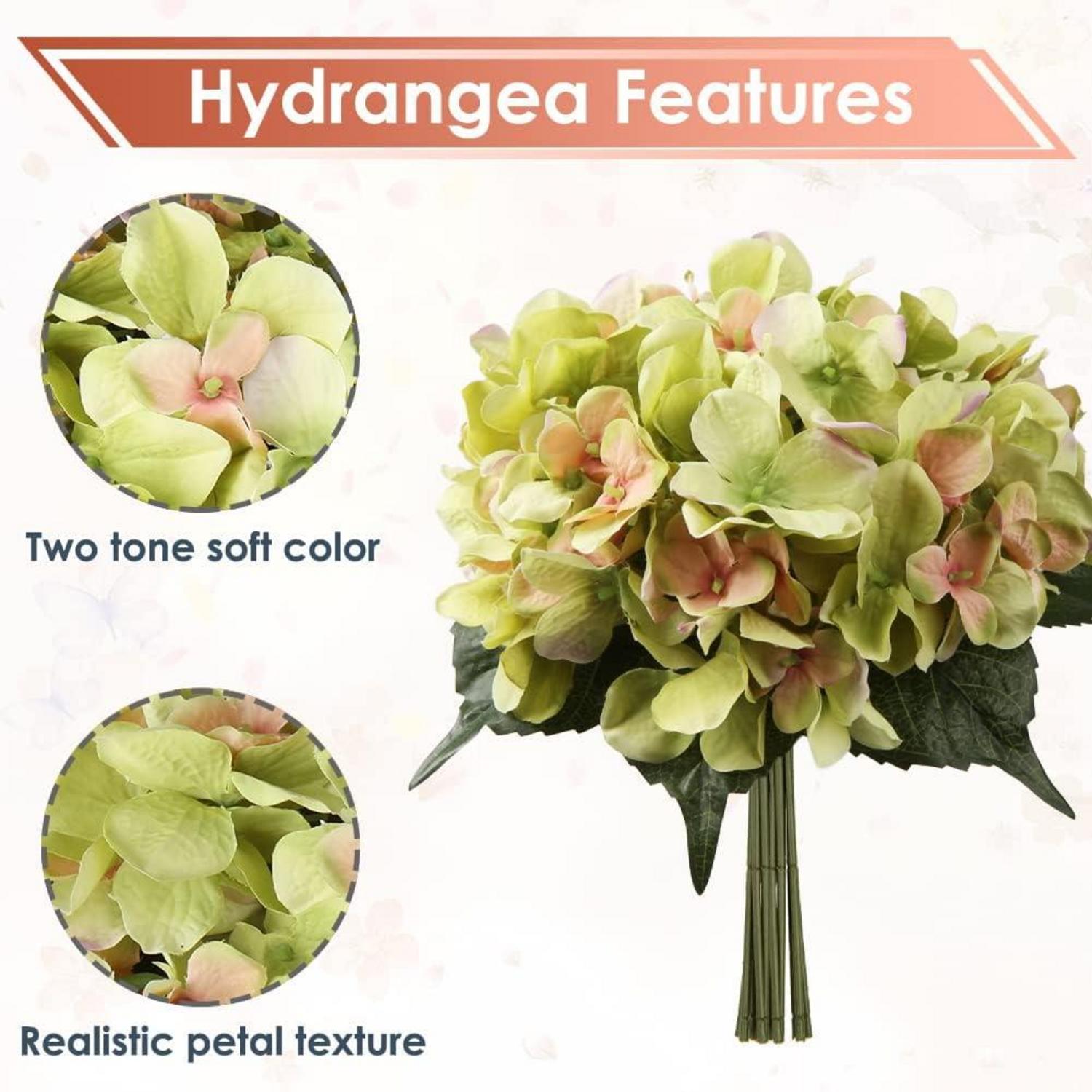 Künstliche Hortensien Kunstblume Seidenblumenstrauß Hochzeit