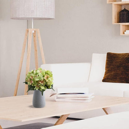 Kunstblume Hortensien Bouquet Seiden-Blumen Hochzeit Deko 9 Köpfe