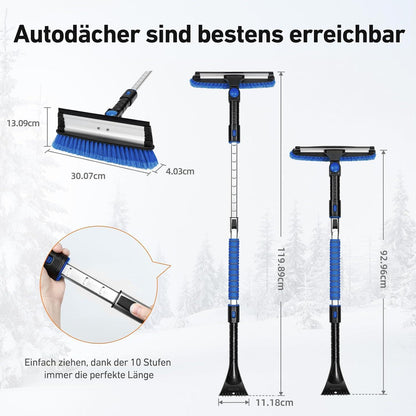 Eiskratzer Auto Schneebesen 119CM Lang Abnehmbarer Eisschaber & Rakel