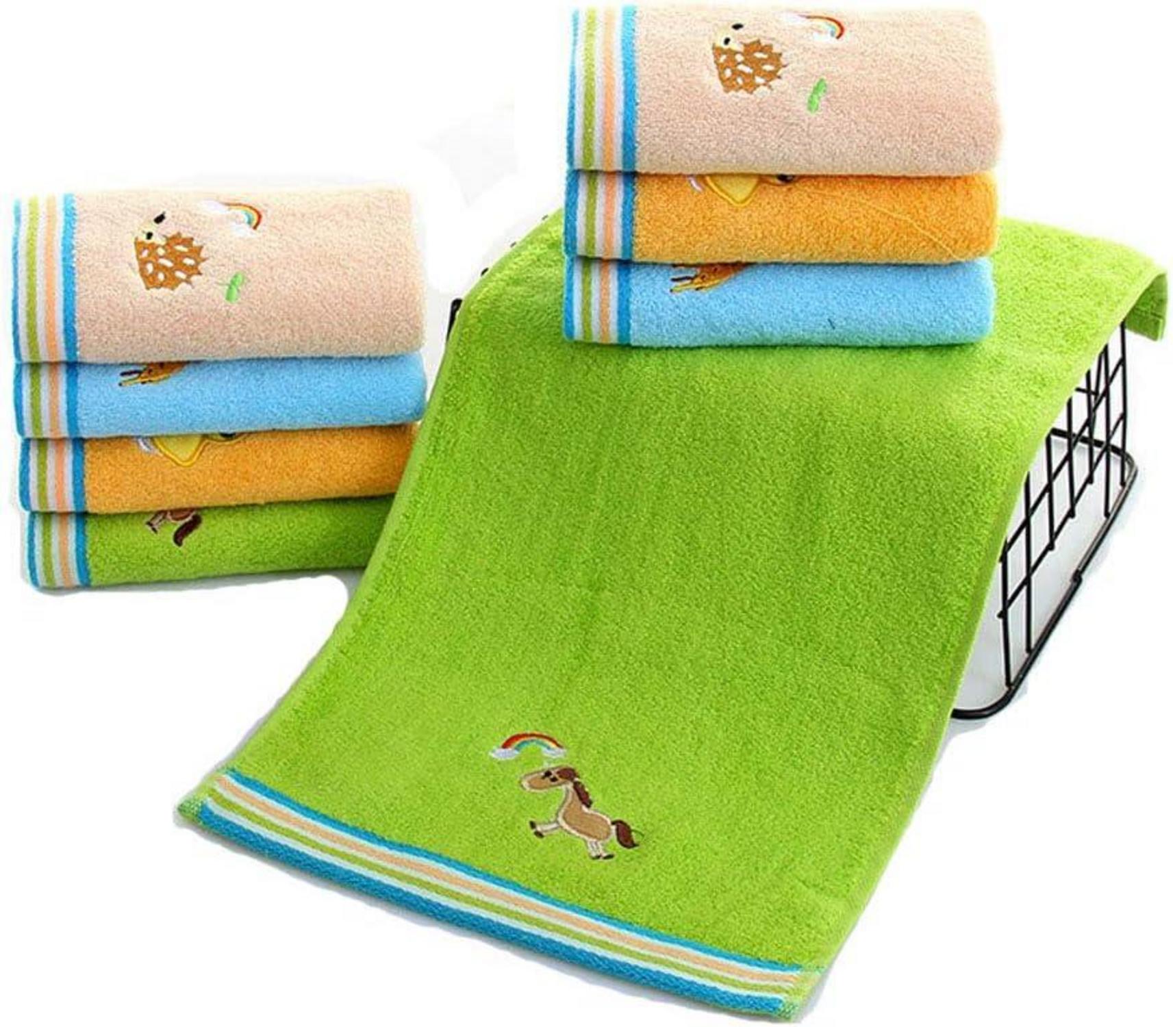 4er Pack Gästetücher Set Baumwolle Handtuch 25x50cm Fitness Strand Spa
