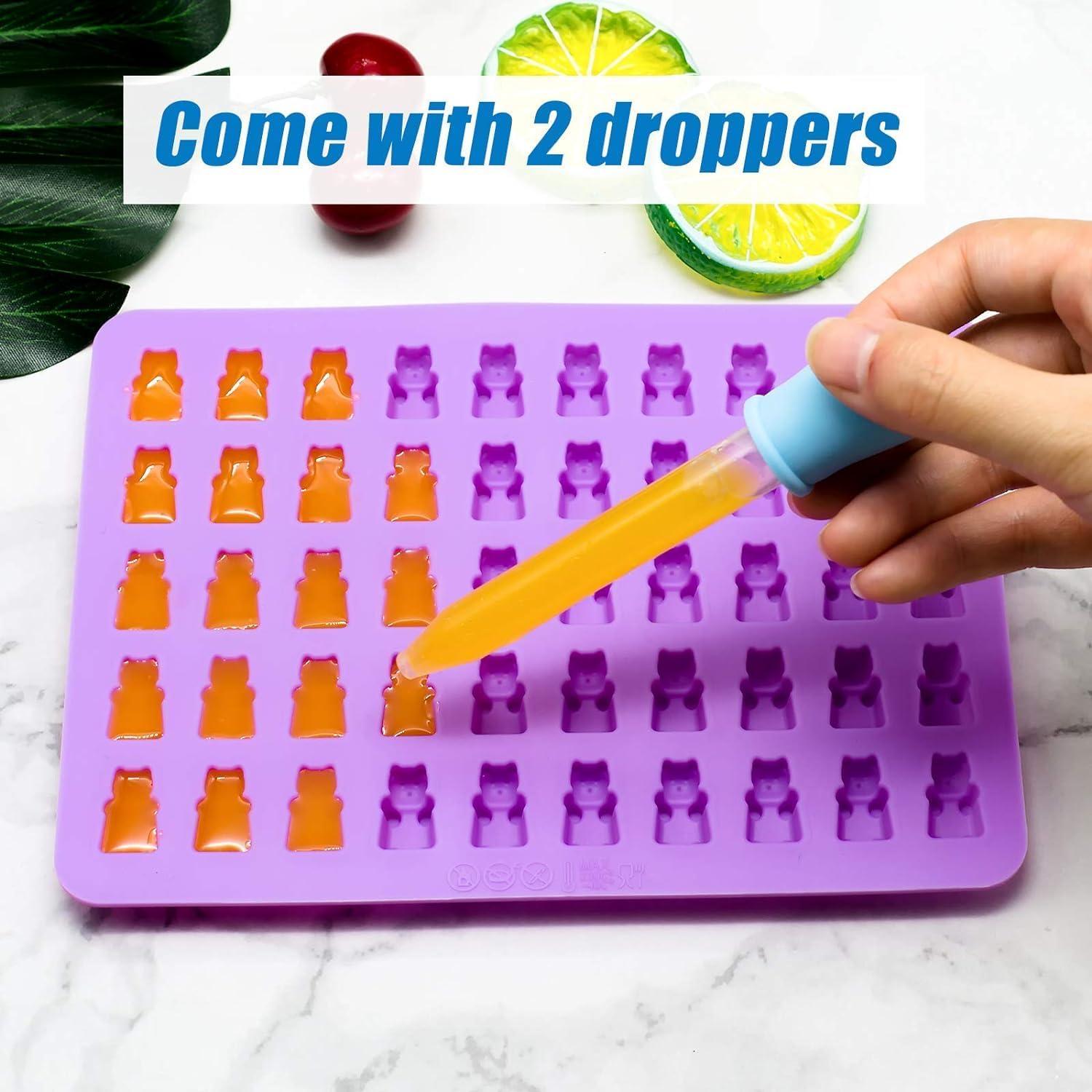 Süßigkeiten Silikonformen Set - Gummibärchen Herz