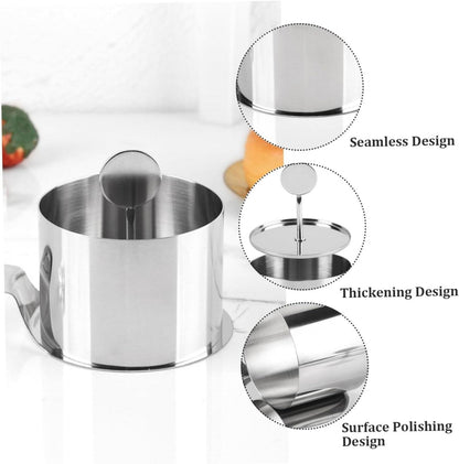 MEESOGA 6er Set Dessertringe Rund 7,5cm Mini Kuchenringe