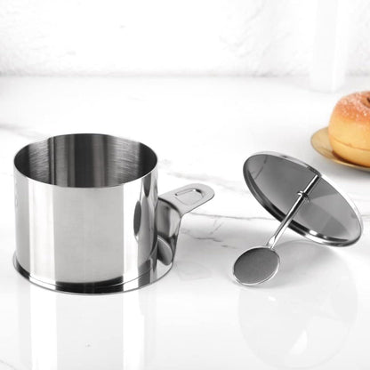 6er Set Edelstahl Dessertringe Mini Kuchenringe Formen 7,5cm - Höhe