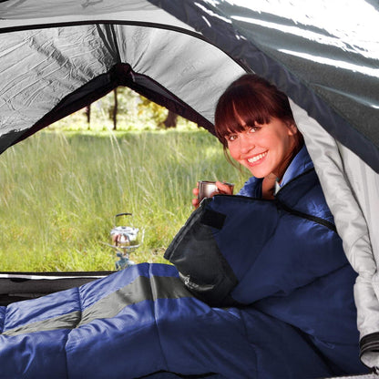 Ultraleichter Mumienschlafsack 3 Jahreszeiten Camping Reise Outdoor