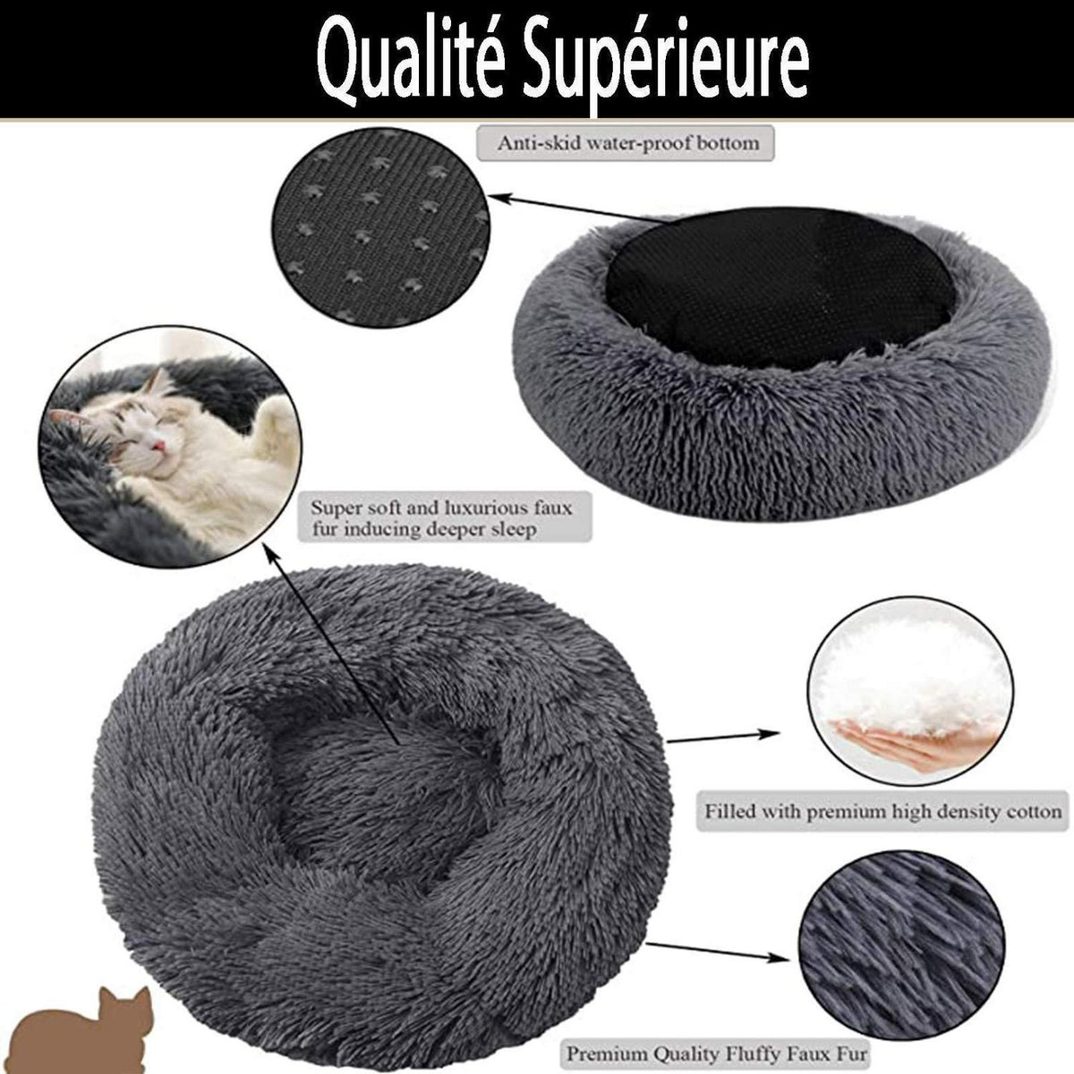 Orthopädisches Hundebett XXL – Waschbar & Kuschelig