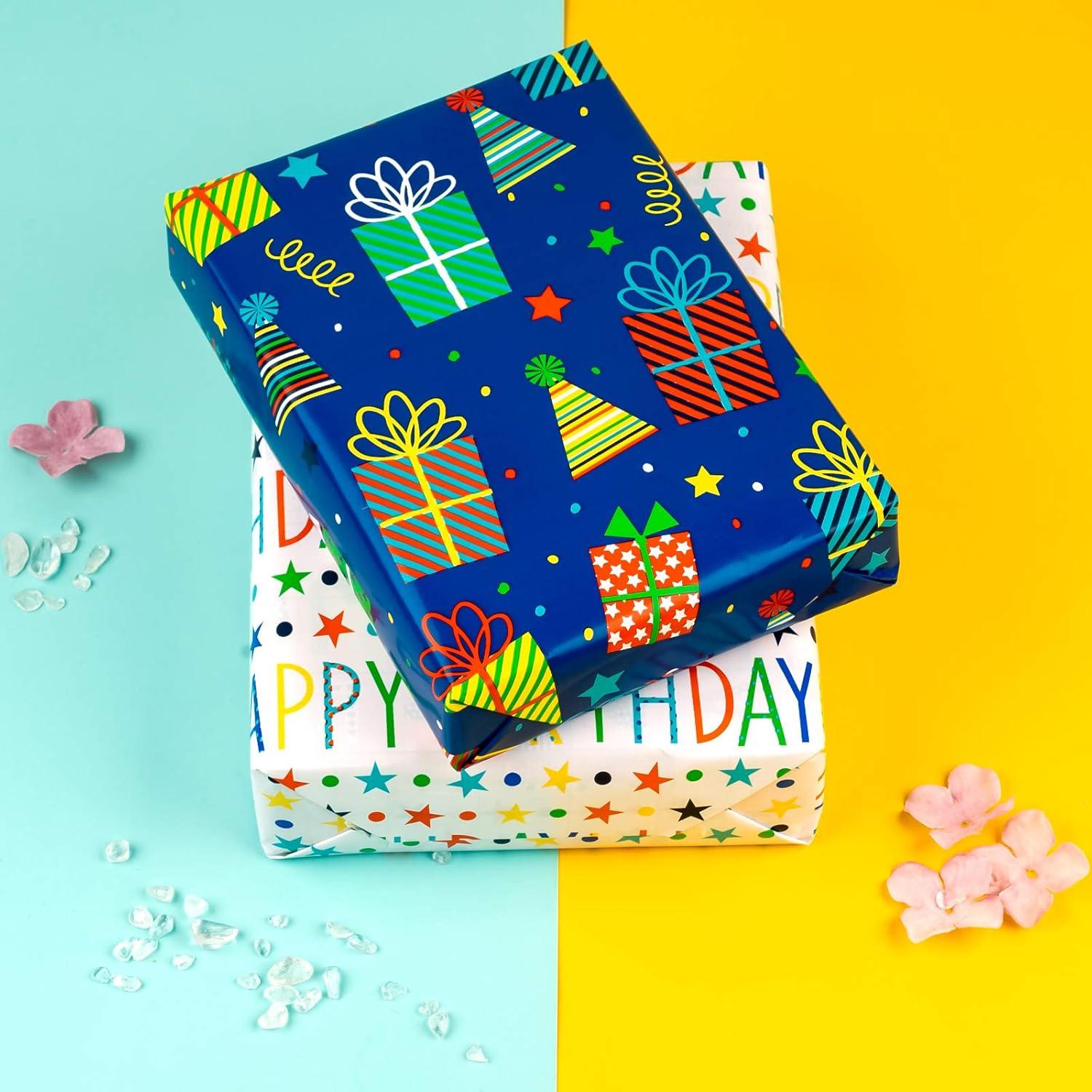 Geburtstags-Geschenkpapierrolle - Mini-Rolle - 3 Designs