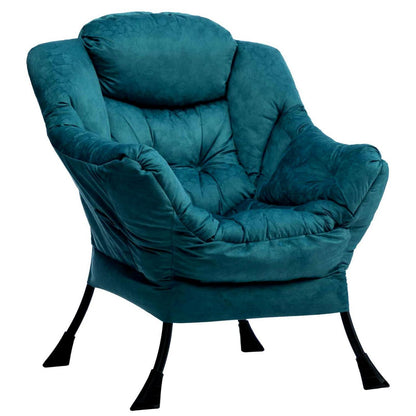 Ohrensessel Relaxsessel Blau Grün – Bequemer Lesesessel