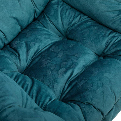 Ohrensessel Relaxsessel Blau Grün – Bequemer Lesesessel