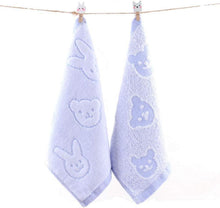 4er Pack Baumwolle Gästetücher 25x25cm gelb pink blau lila