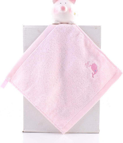 4er Pack Baumwolle Gästehandtücher 25x25cm Saugfähig Weich Weiß Pink Blau Braun