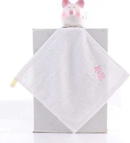 4er Pack Baumwolle Gästehandtücher 25x25cm Saugfähig Weich Weiß Pink Blau Braun
