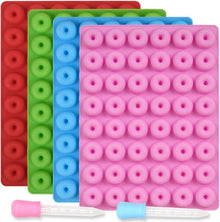 Mini Donut Silikonform 48 Kavitäten 4er Pack Antihaft lebensmittelecht