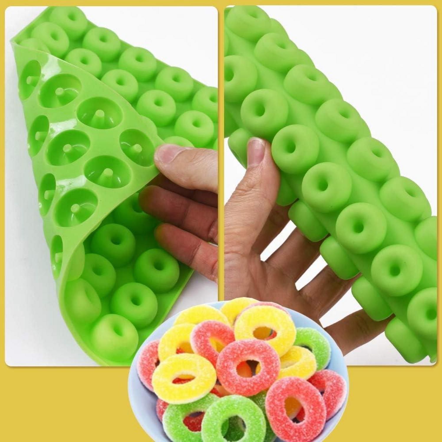 Mini Donut Silikonform 48 Kavitäten 4er Pack Antihaft lebensmittelecht