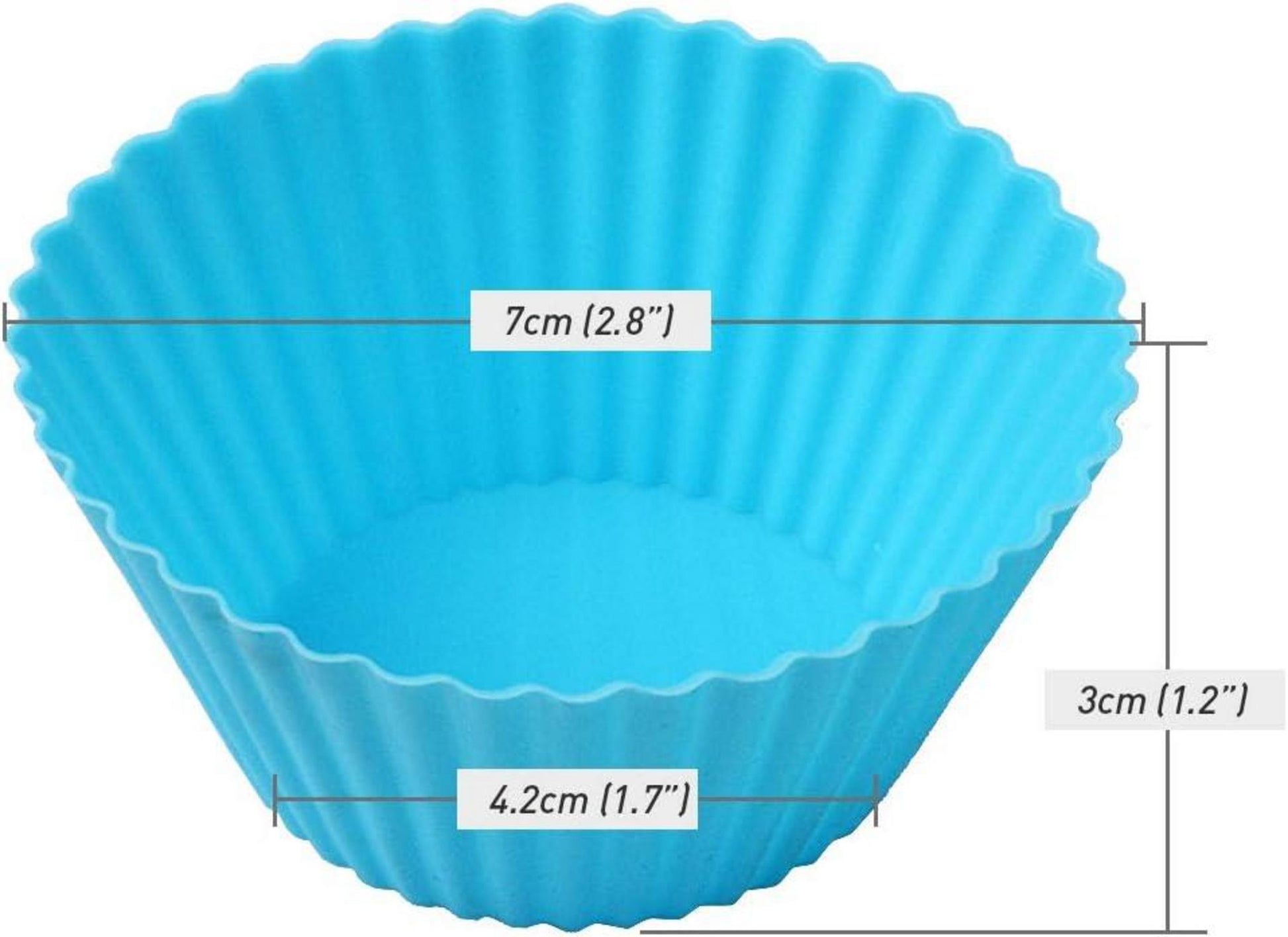 48er Silikon-Backförmchen antihaft Cupcake Muffins lebensmittelecht