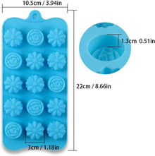 Silikonformen Blumenform 4er Pack Antihaft Lebensmittelecht