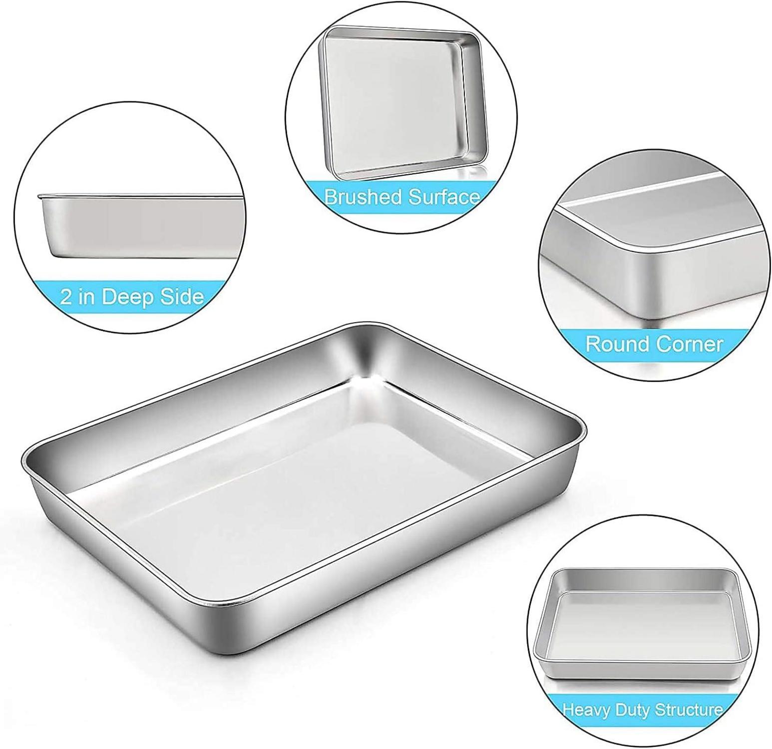 Backblech Keksblech Edelstahl-Backformen Toaster Ofenpfanne