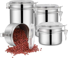 Vorratsbehälter Edelstahl luftdicht Aufbewahrung Tee Müsli_Kaffee