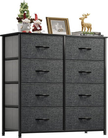 YITAHOME Aufbewahrungskommode mit 8 Schubladen Stoffschrank Industrial