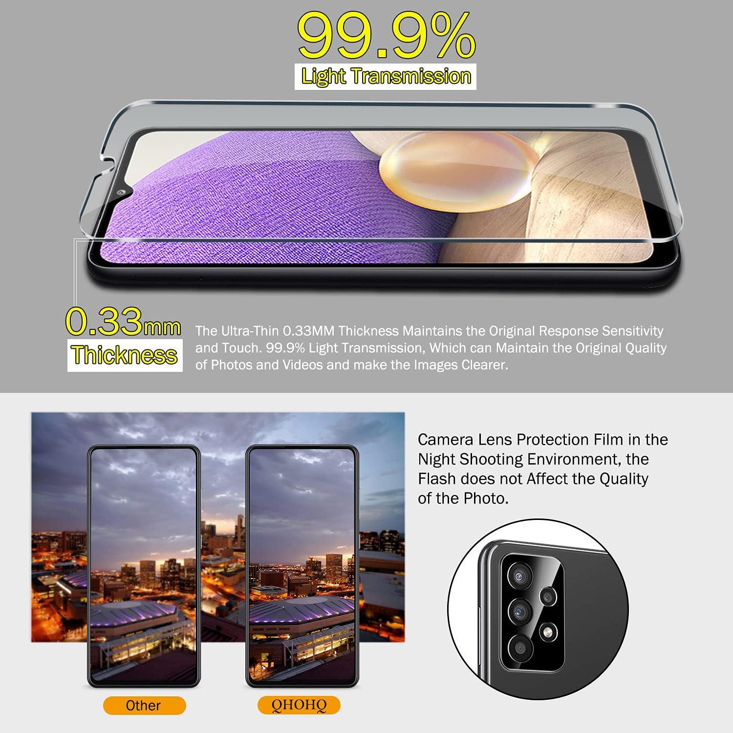 Panzerfolie Displayschutz Samsung Galaxy A32 5G/M32 5G 9H Härte 3x Kamera