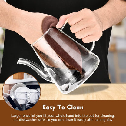 Teekanne Glas Zpose 1200ml mit Siebaufsatz hitzebeständig